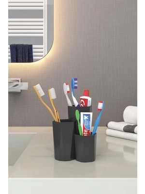 PremiumPort Pratik Diş Fırçası ve Macun Saklama Kutusu Organizer Seti