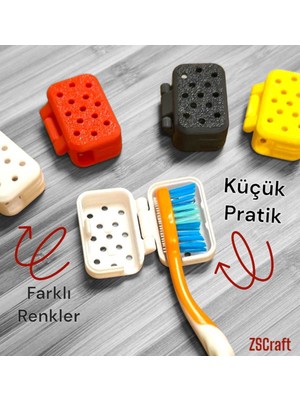 PremiumPort Seyahat Tipi Diş Fırçası, Pratik ve Taşınabilir Ağız Temizliği Aracı