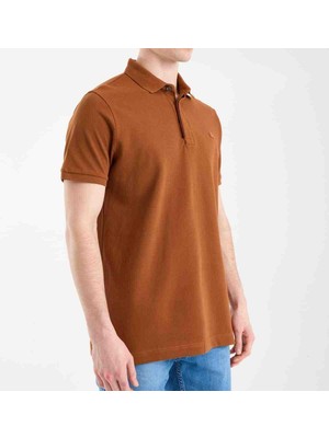 Lacoste Polo Paris Kahverengi Regular Fit