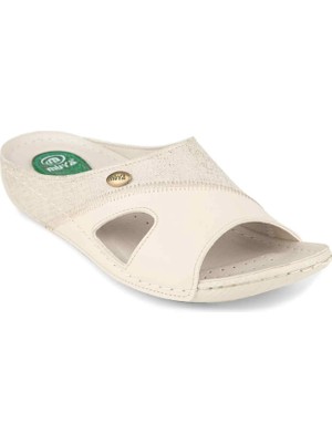 Muya Sinne Anatomik Topuk Dikeni Kadın Terlik Krem