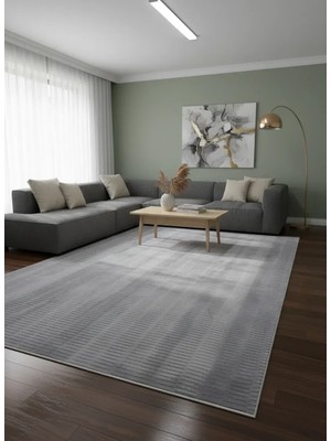 Peluş Halı Gri 150X230