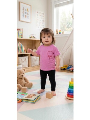 Tuffy Lale Kısa Kollu T-Shırt Bebek