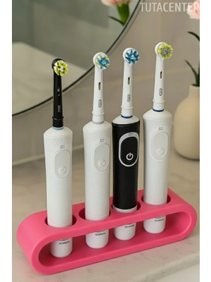 PremiumPort Şarjlı Diş Fırçası Standı 4'lü, Şık ve Kullanışlı Tasarım
