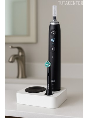 PremiumPort Pratik Şarjlı Diş Fırçası ve Tutucu Seti, Temiz ve Konforlu Kullanım