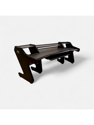 Monodesk Pro Edition Stüdyo Masası Mat Siyah & Antrasit 260 Cm.