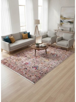 Bellino 4893 Bej Çiçekli Ziegler Halı 160X230