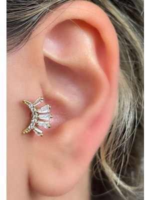 Mimoza Accessories Zirkon Taşlı Tragus Küpe
