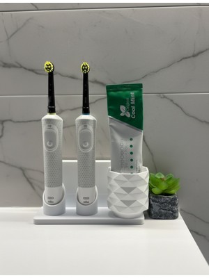 PremiumPort Şarjlı ve Pilli Diş Fırçalık Tutucu Stand, Hijyenik Kullanım Kolaylığı