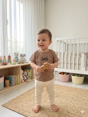 Tuffy Zebra Kısa Kollu T-Shırt Bebek Kahve