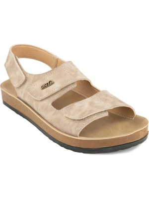 Muya Lava Anatomik Kadın Sandalet Krem