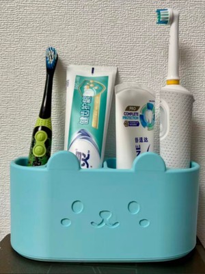 PremiumPort Şirin Kedi Temalı Banyo Diş Fırçalık ve Düzenleyici Seti