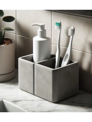 PremiumPort Şık ve Kullanışlı Modern Diş Fırçası Tutucu, Hijyeni Kolay Sağlar