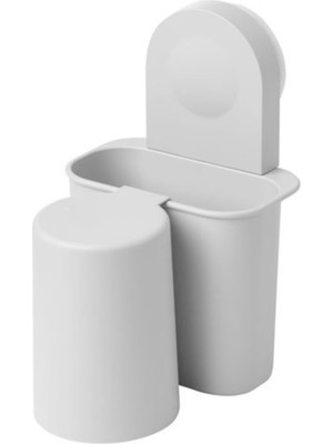 PremiumPort Gri Renkli 16CM Diş Fırçalık, Pratik ve Şık Tasarım