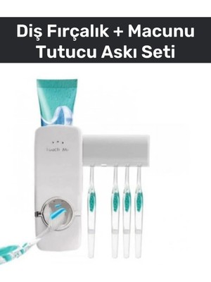 PremiumPort Pratik ve Şık 5'li Diş Fırçalık Seti, Her Tip Diş Macunu Uyumu