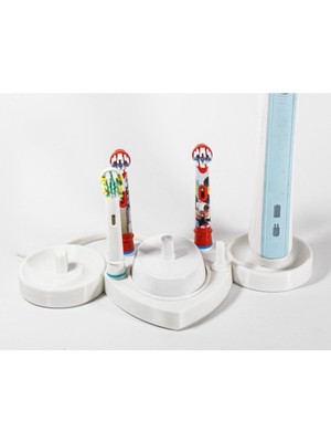 PremiumPort Şarjlı Diş Fırçası ve Başlıklar Için Stand, 2 Fırça, 4 Başlık, Uyumlu