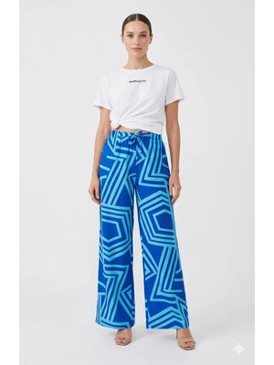 520CK Kadın Yazlık Pantolon - Viskon Pantolon