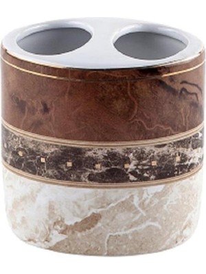 PremiumPort Renkli ve Şık Kahve Diş Fırçalık, Hijyenik ve Kullanışlı Tasarım