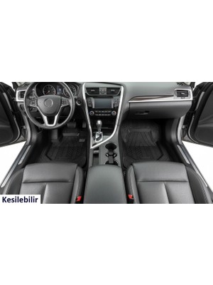 Nisline Citroen C4 Grand Picasso 7 Koltuk 2012 Yeni Nesil Havuzlu Oto Paspas Çok Yumuşak - Koku Yapmaz - Su Geçirmez - Kaymaz Taban - Kesilebilir -Nitril Kauçuk