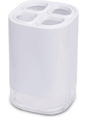 PremiumPort Beyaz Renk Diş Fırçalık, Şık ve Pratik Mutfak Aksesuarı