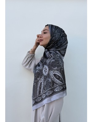 Lavin Scarfs Modal Krinkıl Müslin Pudra Kahve Şal