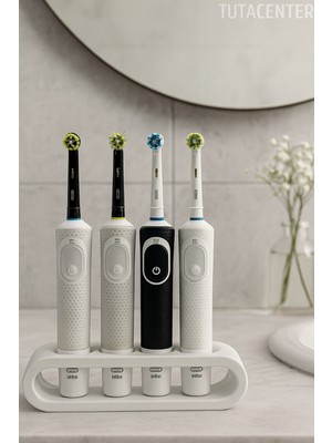 PremiumPort Şarjlı Diş Fırçası Standı 4’lü, Modern ve Şık Tasarım