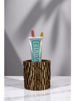 PremiumPort Şık Eskitme Diş Fırçası Tutucu, Pratik ve Güzel Tasarım