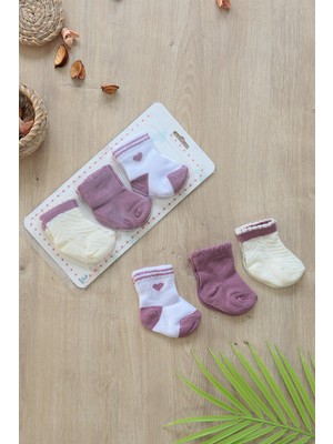 Sitilin Kız Bebek Çorap 6 Çift 0-12 Ay Yenidoğan Bebek Hediyesi STL7188