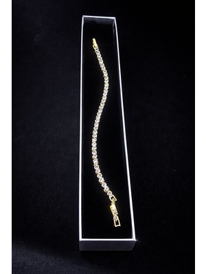 CM Jewelry 14K cm Vip Altın Kaplama Aura Royale Bileklik-Kuyumcu Işçiliği-Özel Kutulu