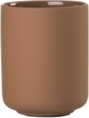 PremiumPort Terracotta Renkli Diş Fırçası Kupası, 10,3 cm Yüksekliğinde, 8,3 cm Çapında