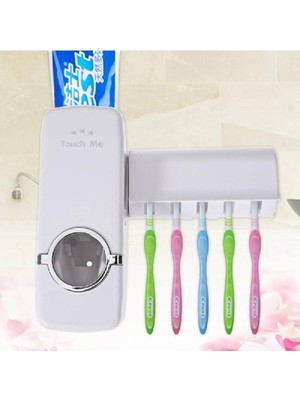 PremiumPort Pratik Diş Macunu Sıkma ve Tutucu Seti, Duvara Monte Kolay Kullanılır