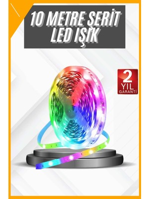 Esplendor 10 Metre Kumandalı Rgb Şerit LED Işık Renk Değiştiren Ev Aydınlatma