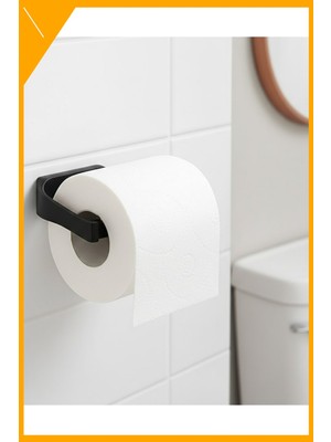 Esplendor Duvar Tipi Tuvalet Kağıtlığı Siyah Minimal Tasarım Banyo Peçetelik