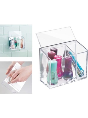 PremiumPort Diş ve Makyaj Organizer, Kendinden Yapışkanlı, Pratik ve Şık Tasarım