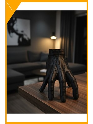 Esplendor Dekoratif Siyah El Heykeli 17X16 cm Modern 3D Tasarım