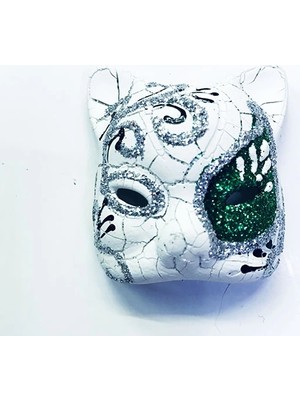 Selfbuysell Yeşil Renk Işlemeli Seramik Malzemeden Imal Venedik Kedi Model Magnet