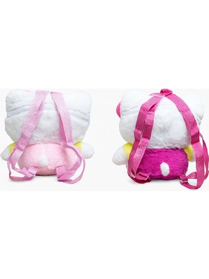 Selfbuysell Peluş Hello Kitty Sırt Çantası