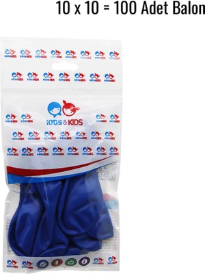 Selfbuysell Koyu Mavi 100PCS Balon G-90A (5324)