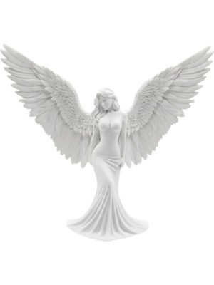 Selfbuysell Minimalist Melek Insan Figürlü 3D Heykel Dekoratif Biblo Ev Dekoru