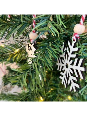 Selfbuysell Ahşap Yılbaşı Ağaç SÜSÜ-BY15 (5324)