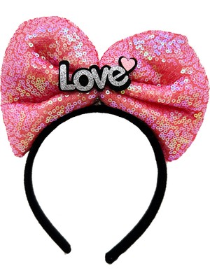 Selfbuysell LED Işıklı Fuşya Fiyonk Taç