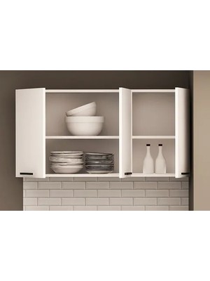 Vivense Dani Mini Üst Hazır Mutfak Dolabı, Evyeli, 120 cm