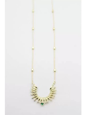 Ata Store Taşlı Vip Kolye - Altın