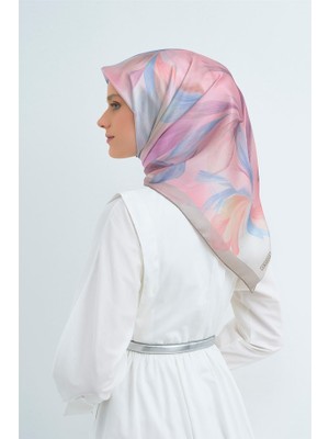 Armine Sura Ipek Eşarp Bebe Mavi, Pudra Pembe