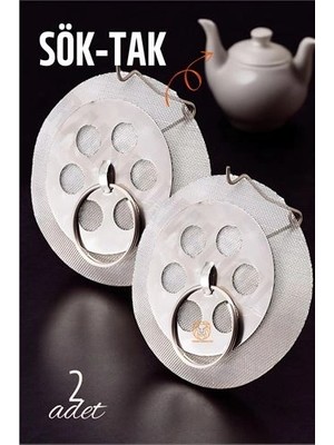 Nacario Sök-Tak Demlik Içi Çay Filtresi Çay Süzgeci 2 Adet 721303