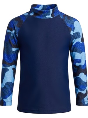 Donlaritta Güneş Uv Koruyucu Çocuk Rash Guard - Uzun Kollu Deniz Havuz Mayo Üstü
