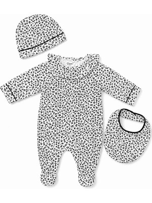 Kız Bebek Takımı 3 Lü Yenidoğan Set - Ciorre