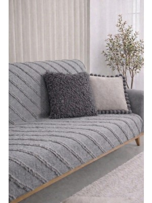 Shopyteks Şönil Koltuk Örtüsü 170X210 Modern Çizgi Desenli Evcil Hayvan Dostu Kanepe & Çekyat Örtüsü