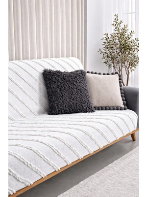 Shopyteks Şönil Koltuk Örtüsü 170X210 Modern Çizgi Desenli Evcil Hayvan Dostu Kanepe & Çekyat Örtüsü
