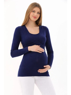 Meghan L.A Hamile Emzirme Özellikli Yumuşak Kumaş Bluz