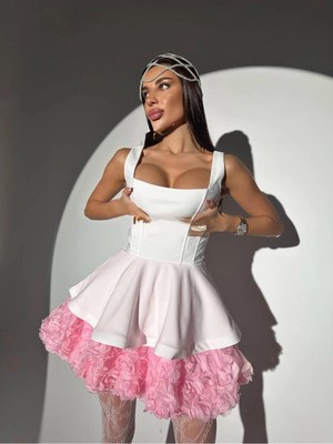 Meecy Kadın New Season Barbie Prenses Elbise